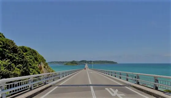 角島大橋は自転車や歩いて渡れる