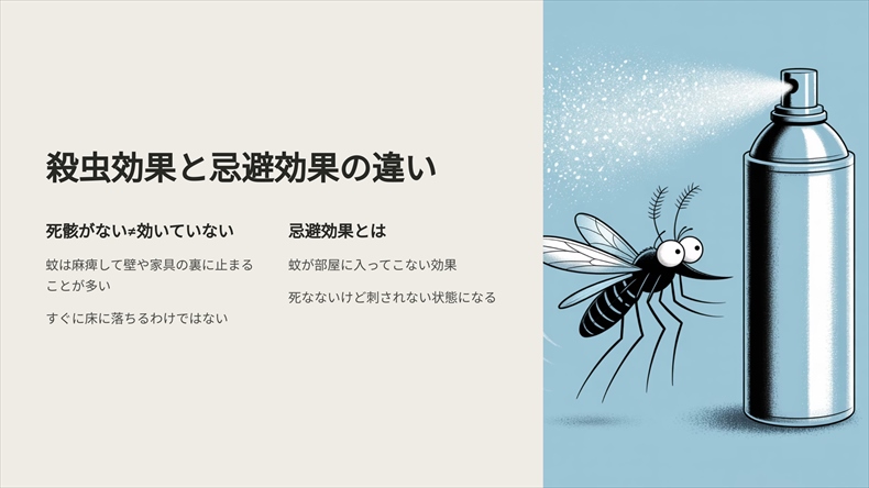 アースノーマット殺虫効果と忌避効果の違い