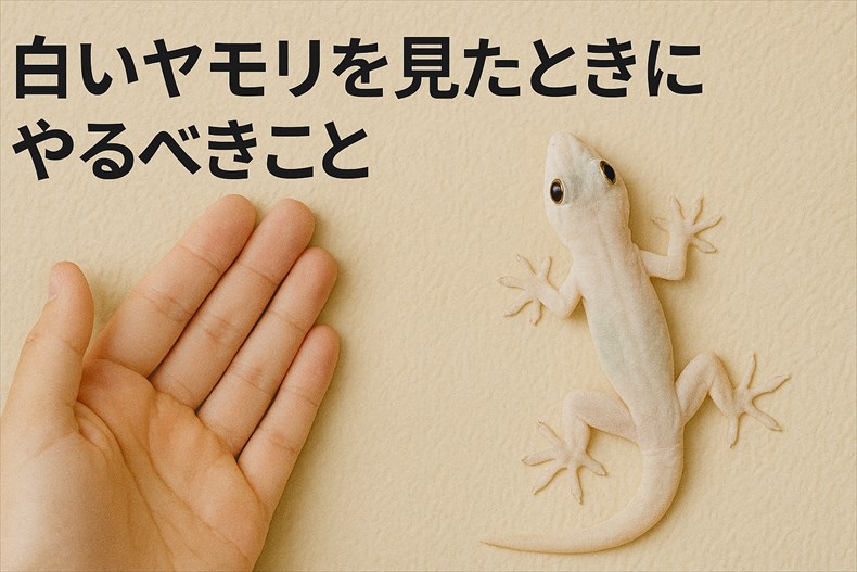 白いヤモリを見たときは感謝と願いを言葉にする