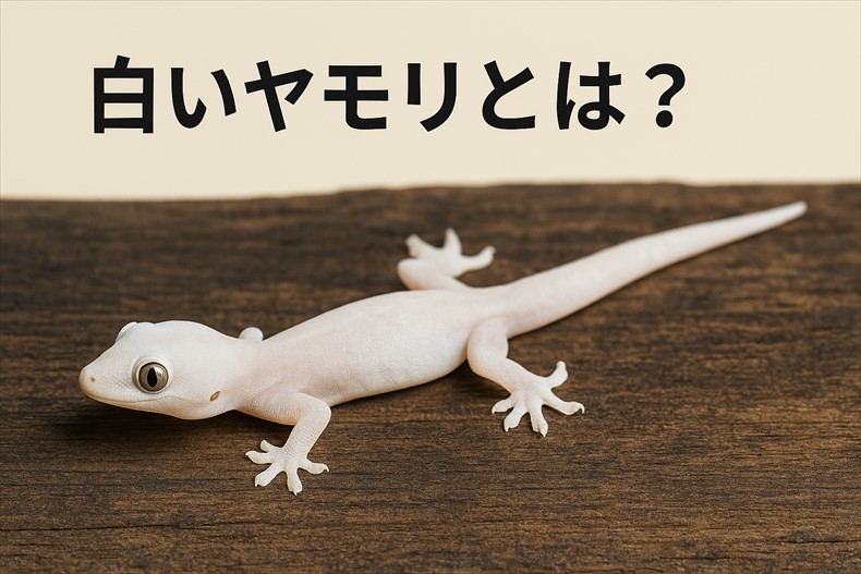 白いヤモリの中には、「アルビノ」と呼ばれる特別な個体がいる